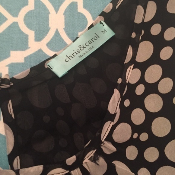 CHRIS AND CAROL Bubble pattern Blouse Medium - Picture 9 of 11